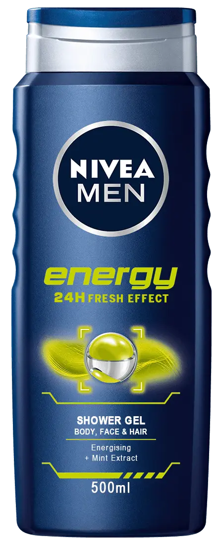 ג'ל רחצה בניחוח מנטה מבית Nivea – בנפח 500 מ"ל