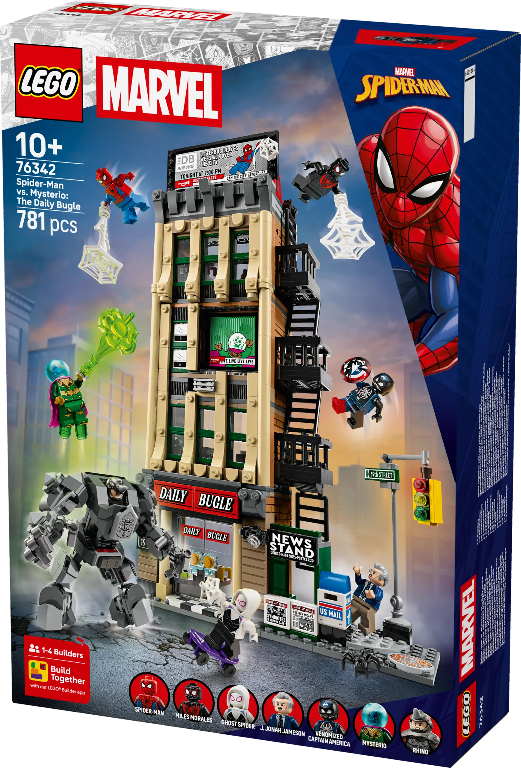 ספיידרמן נגד מיסטריו: עיתון הדיילי ביוגל Lego Marvel 76342
