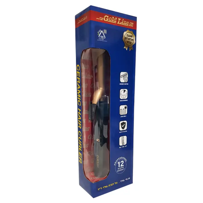 מעצב תלתלים קרמי Gold Line ATL-454