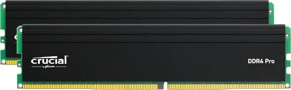 זיכרון למחשב נייח Crucial Pro CP2K32GDFRA32A 64GB 2×32 DDR4 3200MHz