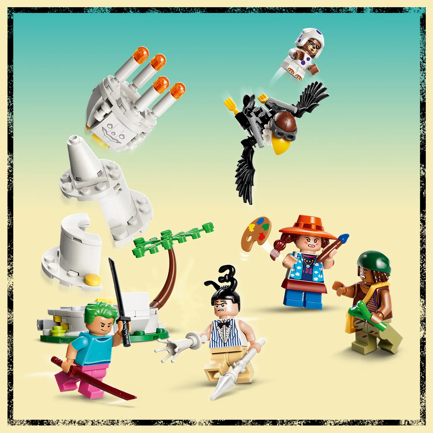 ONE PIECE – דורי נגד ברוגי – ענקי האי ליטל גארדן Lego One Piece 75644