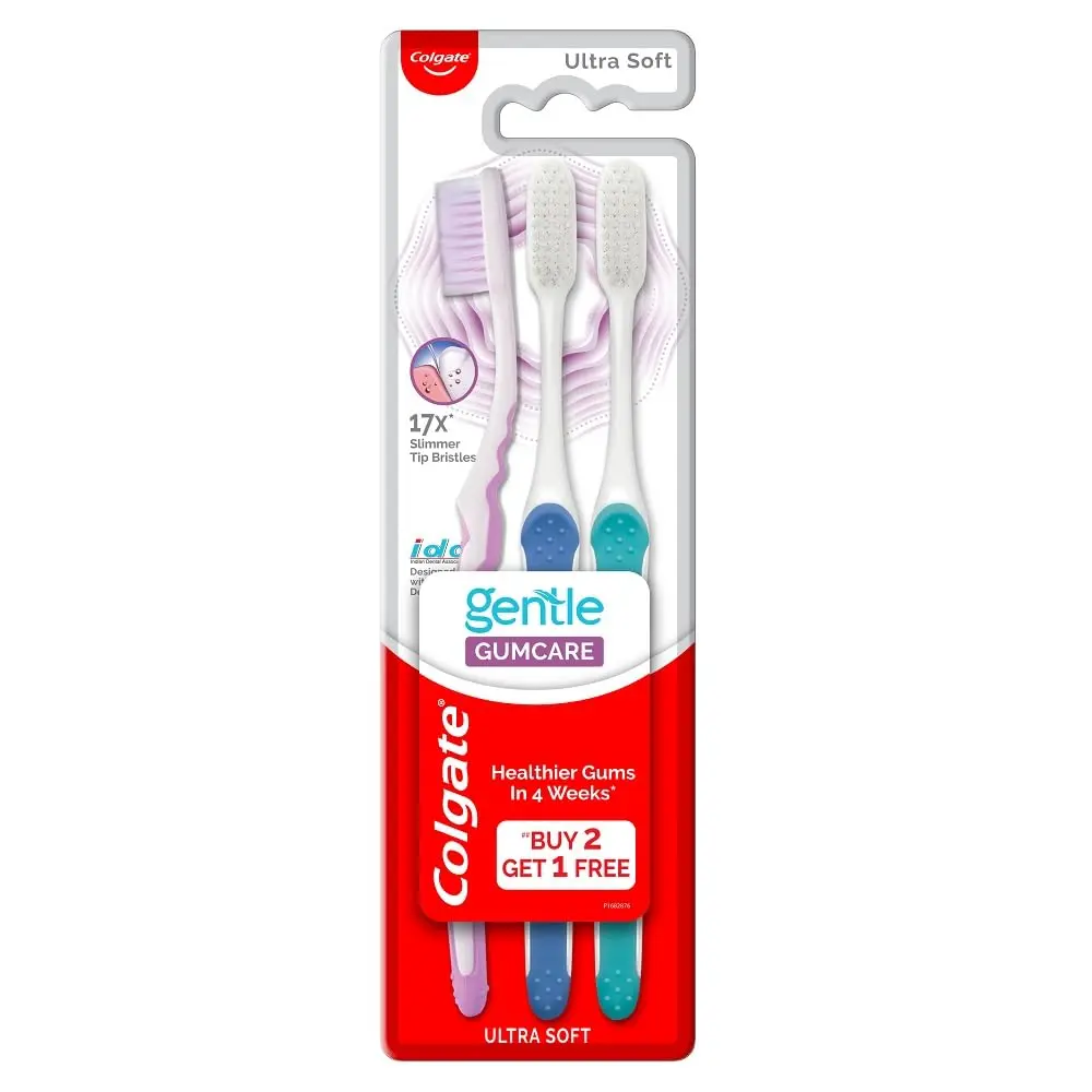 מברשות שיניים רכות במיוחד לחניכיים Colgate Gentle Gumcare – שלוש יחידות