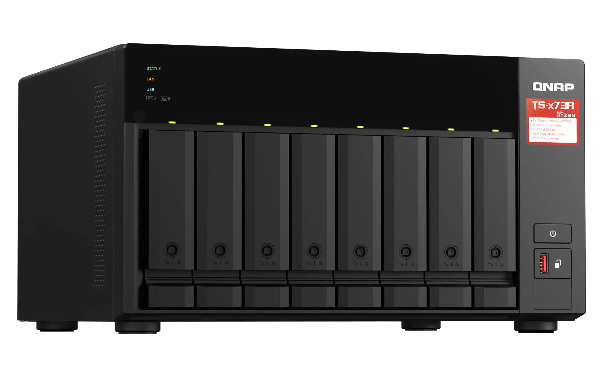 שרת אחסון NAS QNAP TS-873A-8G 8-Bay