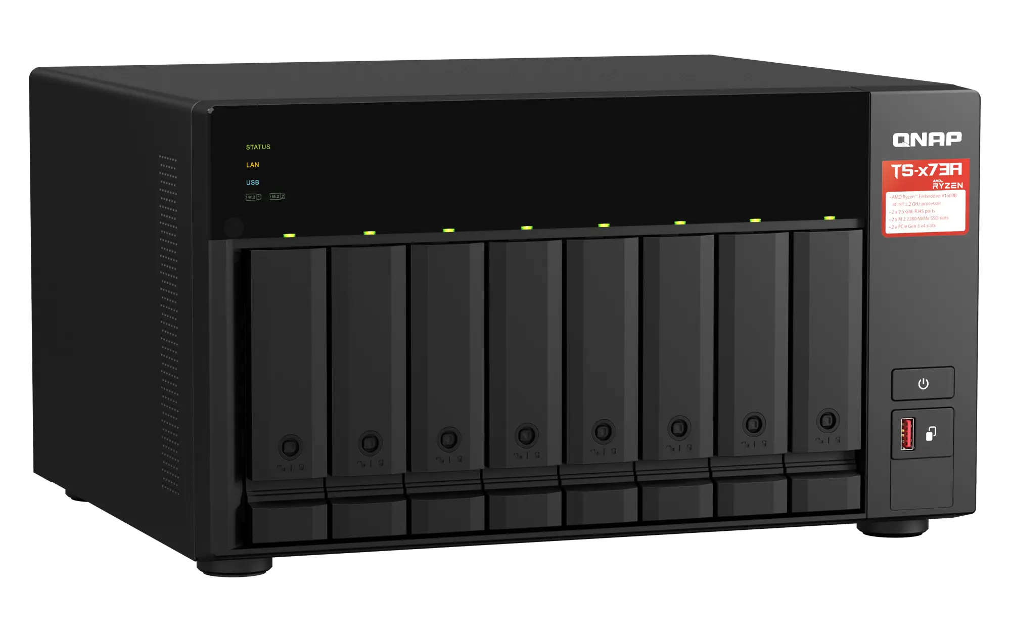 שרת אחסון NAS QNAP TS-873A-8G 8-Bay