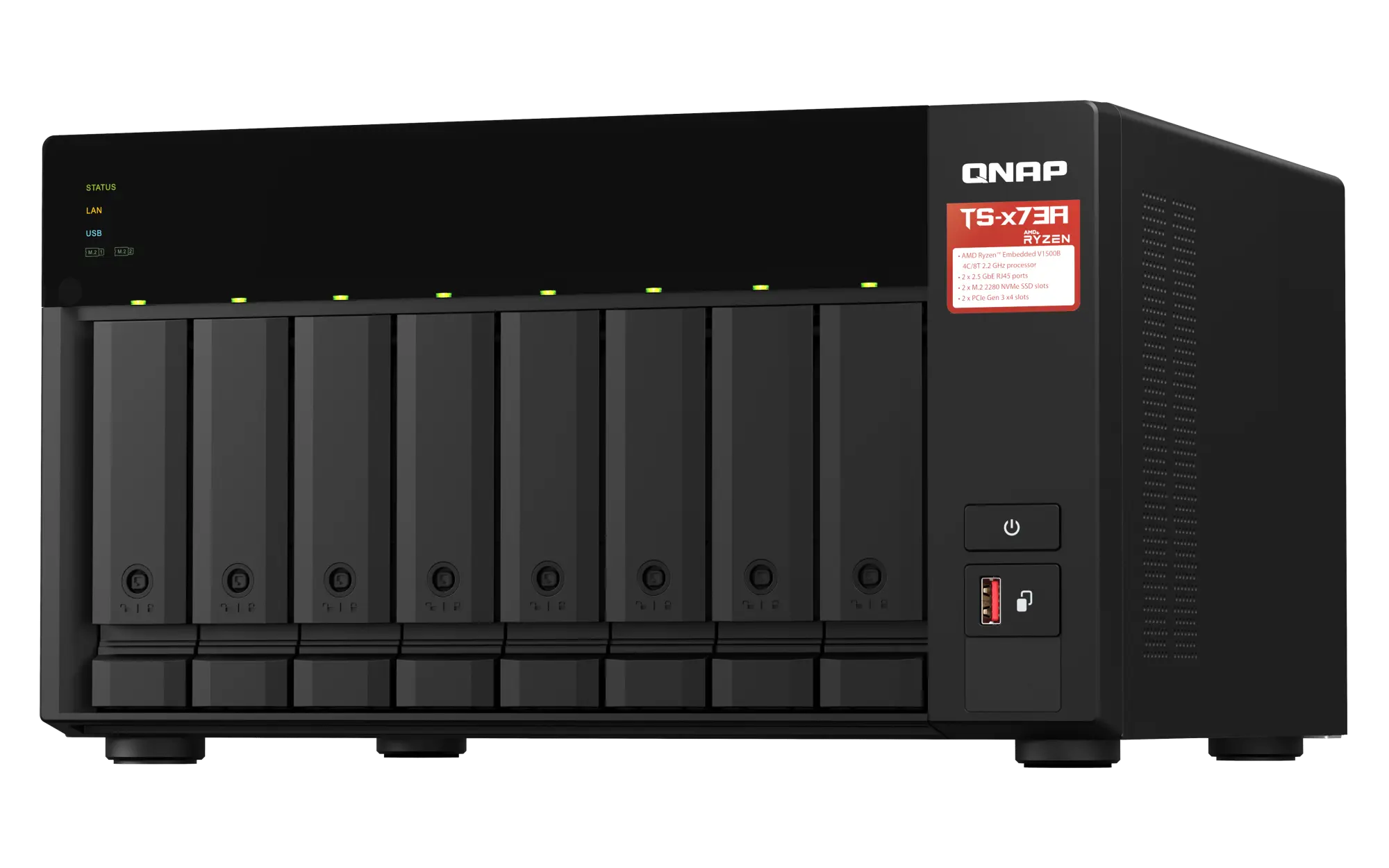 שרת אחסון NAS QNAP TS-873A-8G 8-Bay