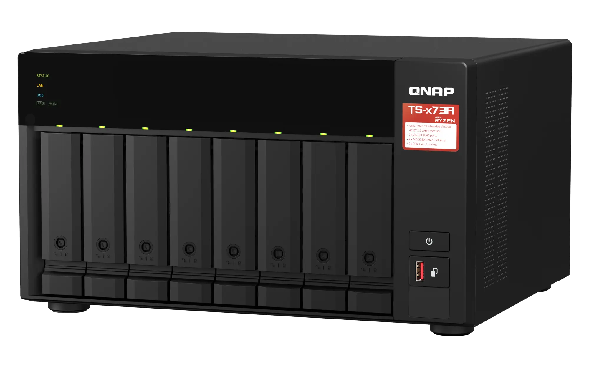 שרת אחסון NAS QNAP TS-873A-8G 8-Bay