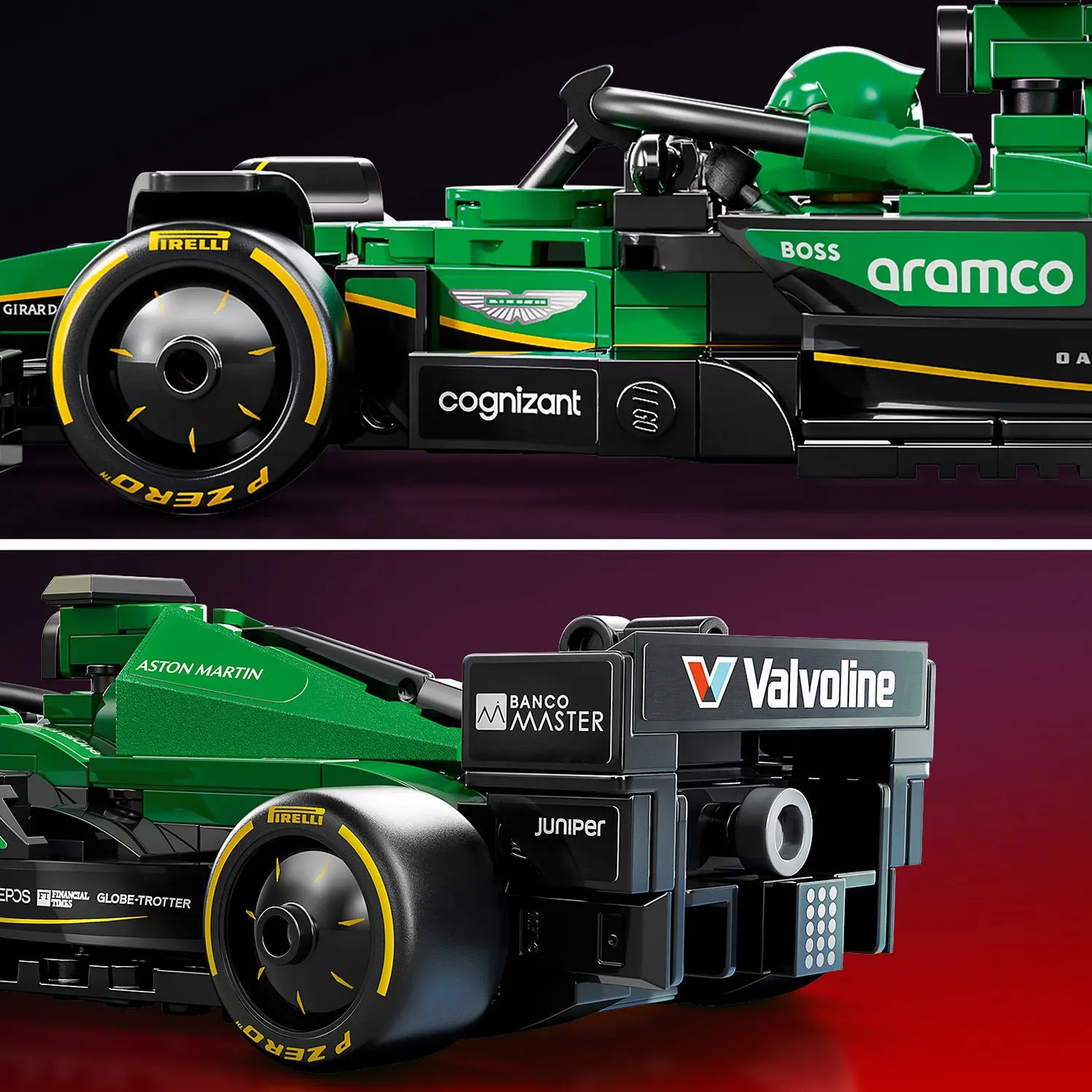מכונית מרוץ ASTON MARTIN ARAMCO F1 AMR2 Lego Speed Champions 77245
