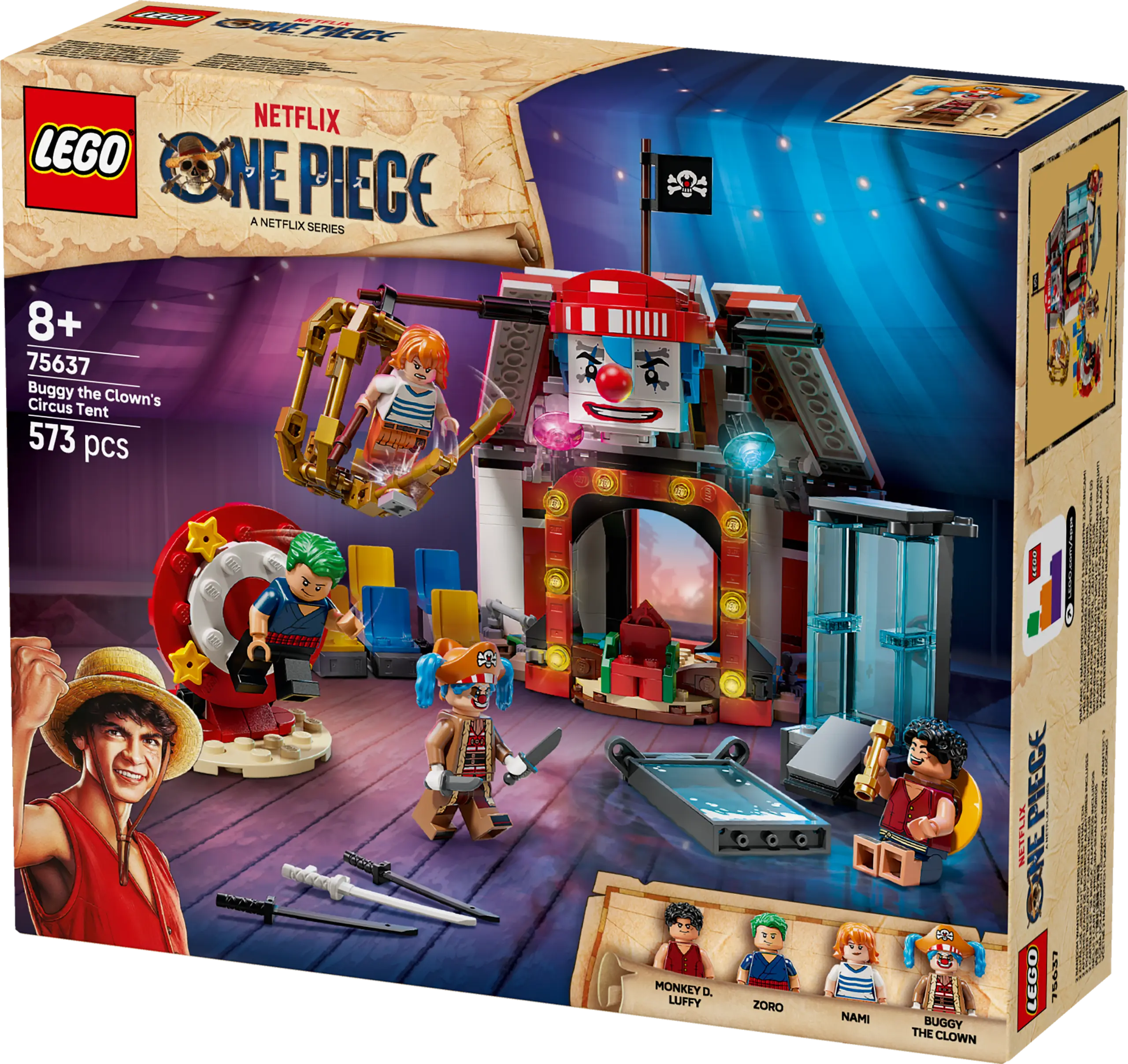 ONE PIECE – אוהל הקרקס של באגי הליצן Lego One Piece 75637