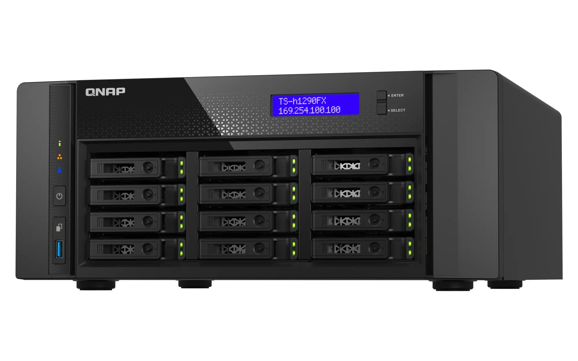 שרת אחסון NAS QNAP TS-h1290FX-7232P-64G 12-Bay