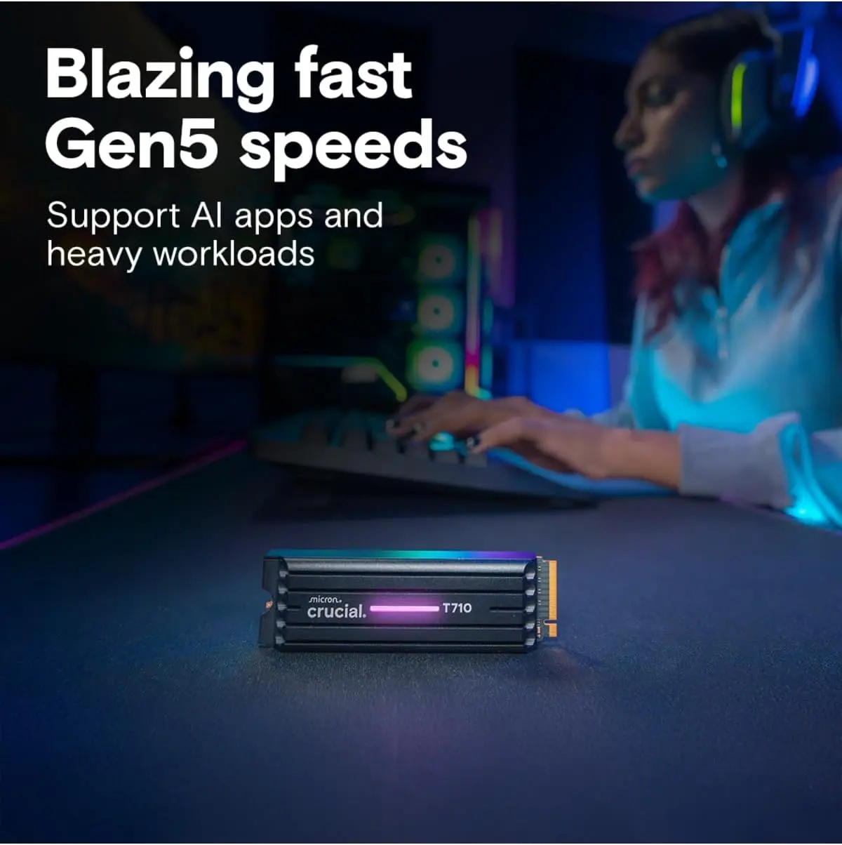 דיסק פנימי Crucial T710 SSD M.2 2280 CT1000T710SSD5 1TB