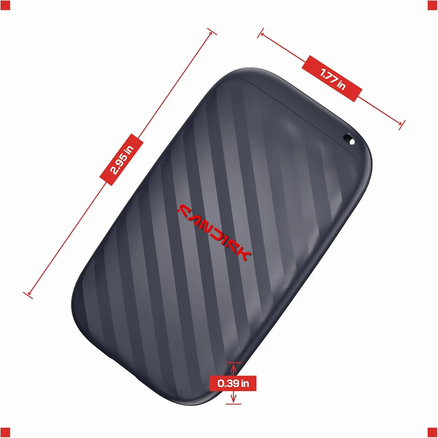דיסק חיצוני SanDisk SanDisk Portable SSD USB-C 3.2 SDSSDE10-1T00-G25 1TB