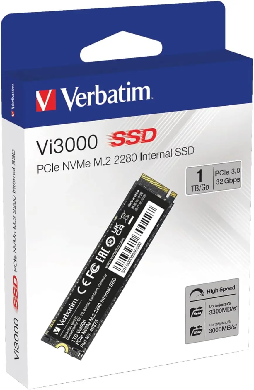 דיסק פנימי Verbatim Vi3000 SSD M.2 2280 49375 1TB