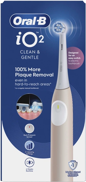 מברשת שיניים חשמלית Oral-B iO2 ורודה