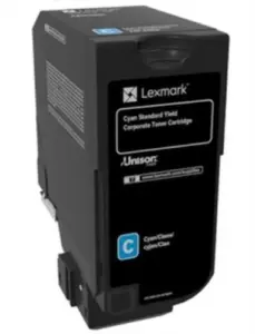 טונר מקורי ציאן Lexmark 74C5SCE