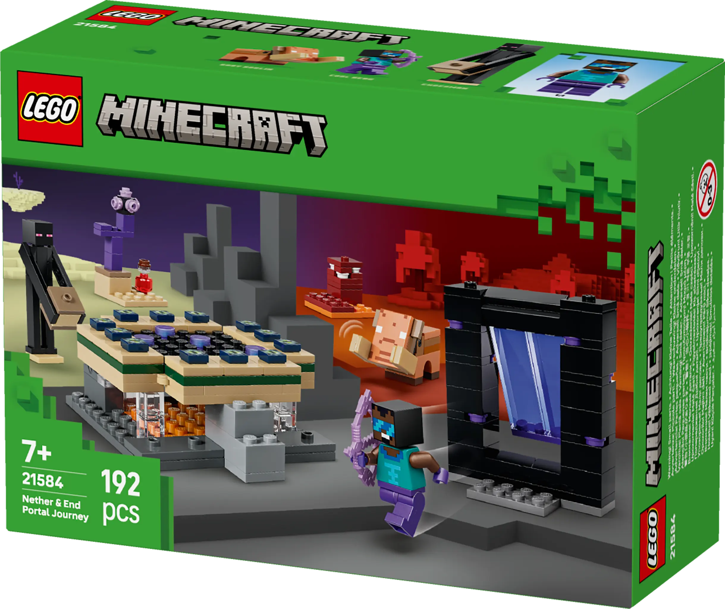 מסע לפורטל התחתון ולפורטל הסוף Lego Minecraft 21584