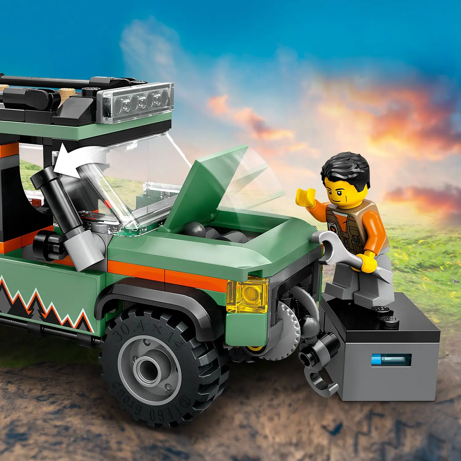 משאית רכב שטח 4X4 לנסיעה בהרים Lego City 60447