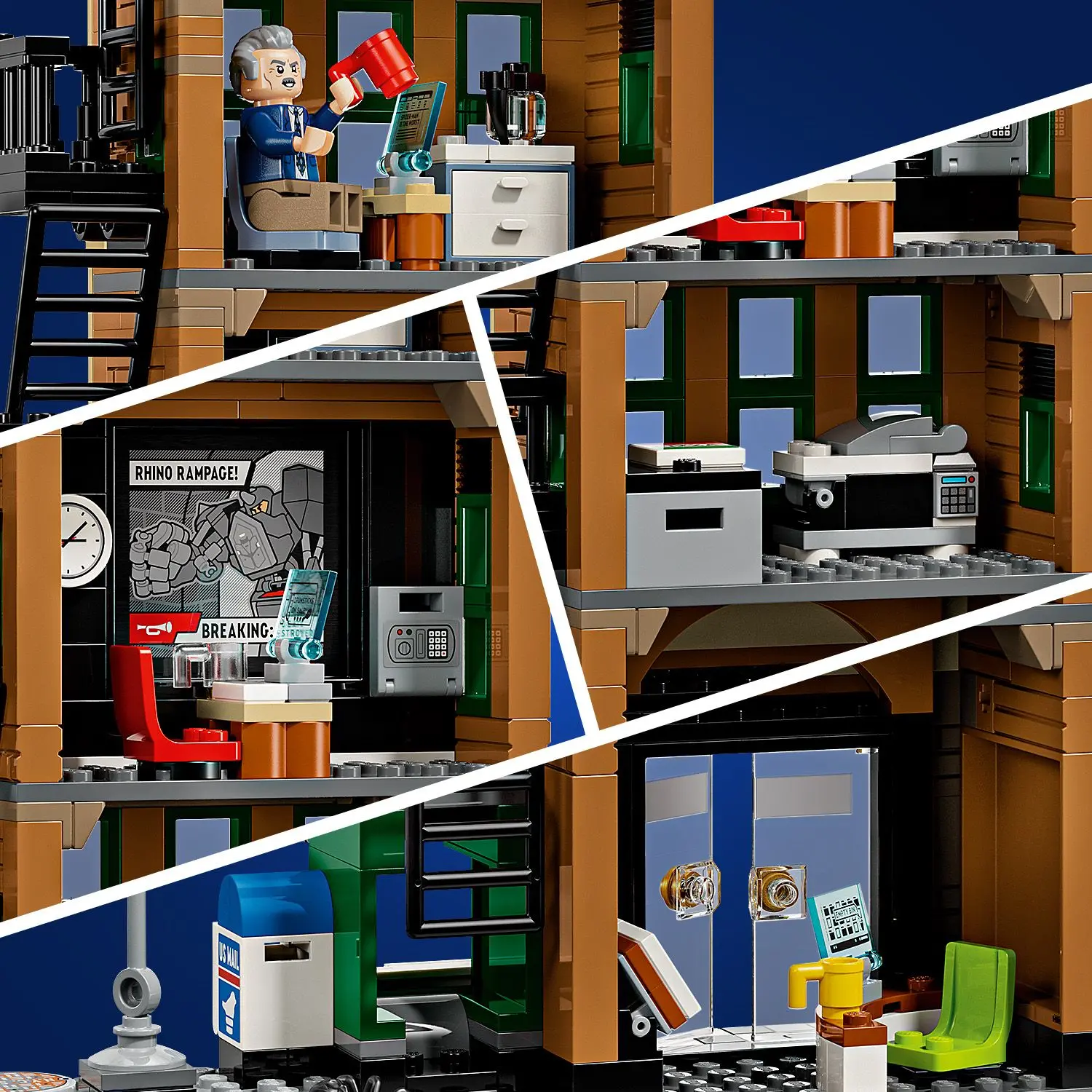 ספיידרמן נגד מיסטריו: עיתון הדיילי ביוגל Lego Marvel 76342