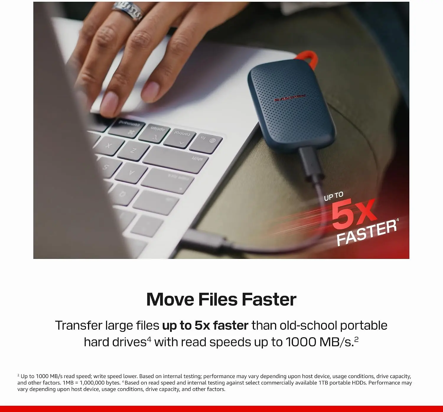 דיסק חיצוני SanDisk Portable SSD V3 USB-C 3.2 SDSSDE31-500G-G25 500GB