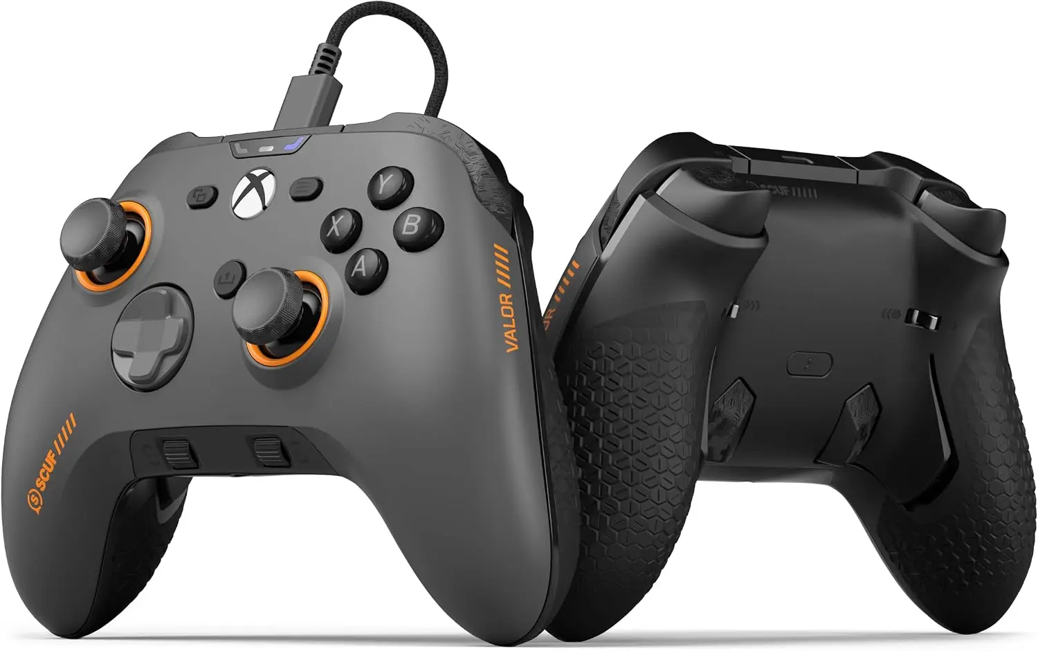 בקר משחק חוטי SCUF Valor Pro Wired ל-Xbox/PC בצבע אפור