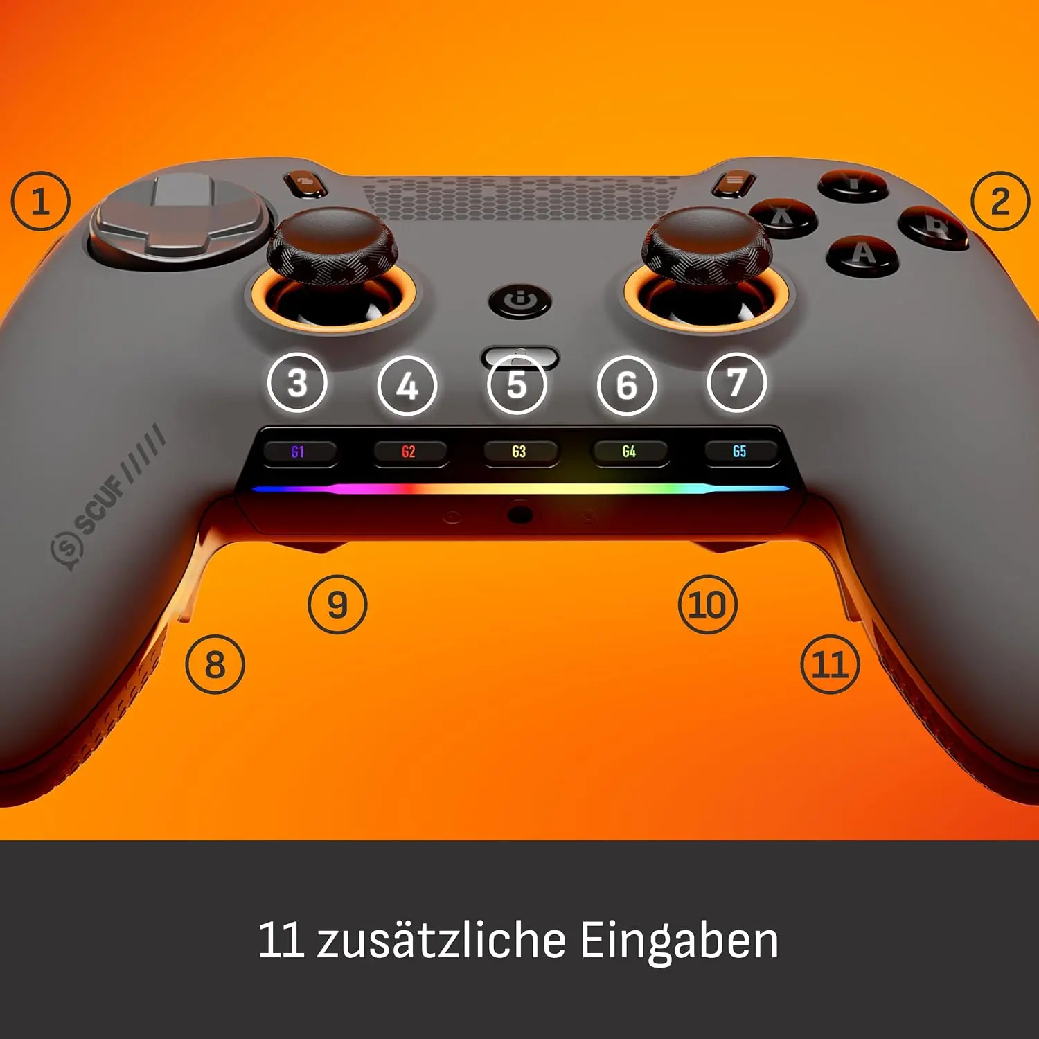 בקר משחק אלחוטי SCUF Envision Pro למחשב בצבע אפור