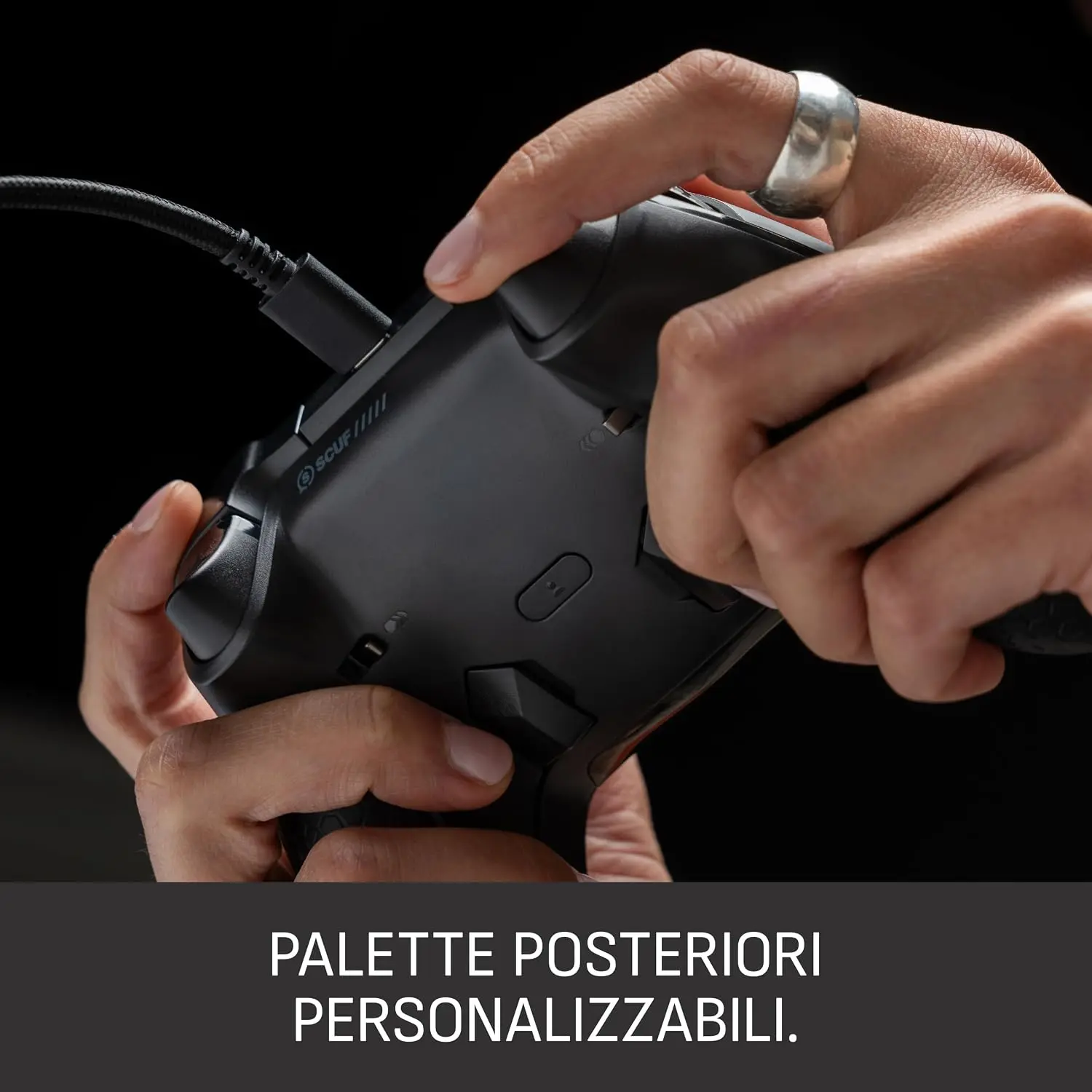 בקר משחק חוטי SCUF Valor Pro Wired ל-Xbox/PC בצבע אפור