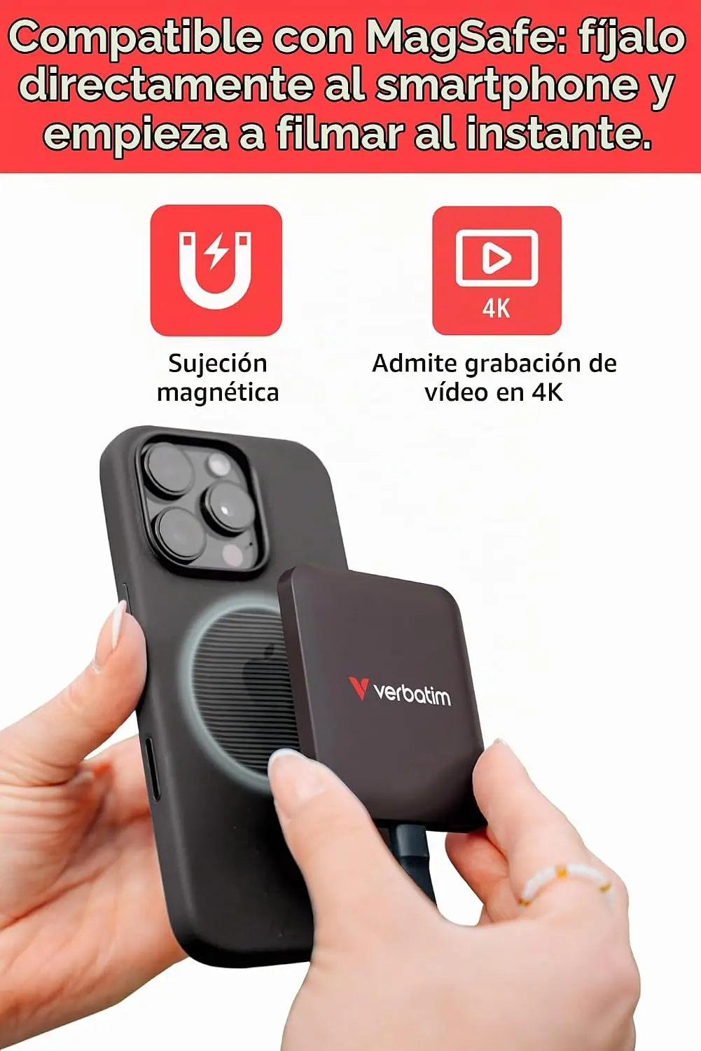 דיסק חיצוני Verbatim SnapBack SSD USB-C 3.2 32060 512GB – תואם MagSafe