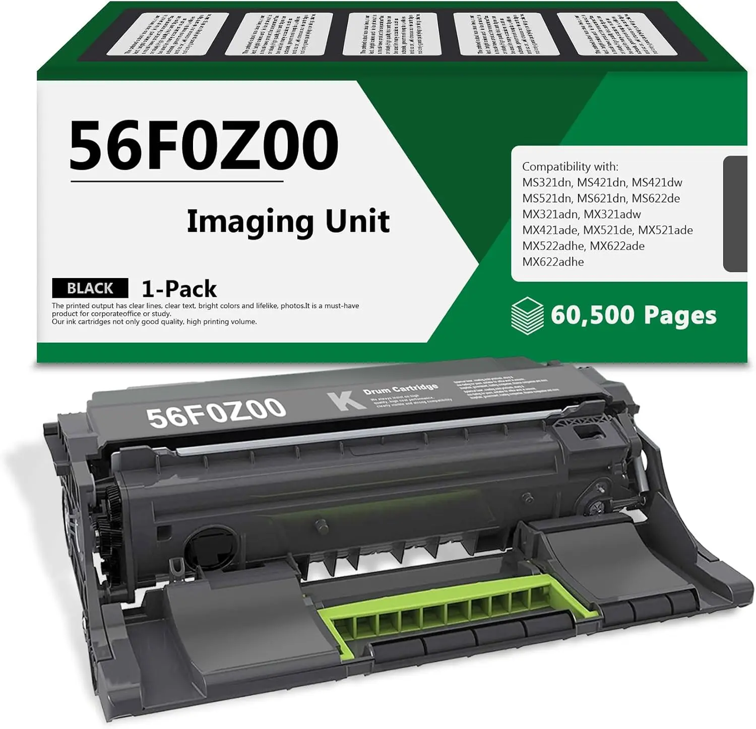 יחידת הדמיה מקורית שחור Lexmark 56F0Z00