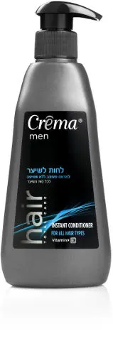 קרם לחות לשיער לגבר למראה מעוצב ללא שטיפה Crema Men – בנפח 400 מ"ל
