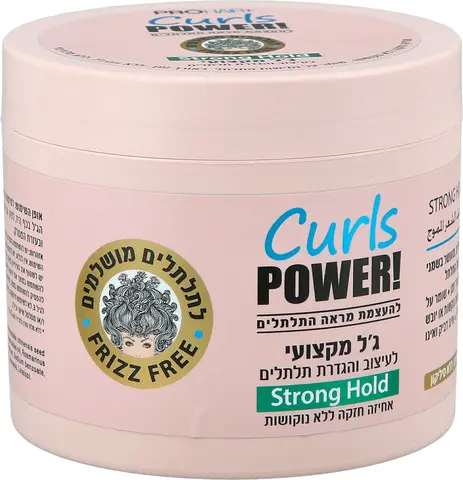 ג'ל לעיצוב השיער להגדרת תלתלים באחיזה חזקה ProHair+ Curls Power – בנפח 500 מ"ל