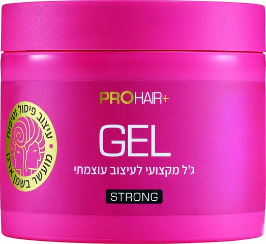 ג'ל מקצועי לעיצוב עוצמתי ProHair+ Strong Gel – בנפח 550 מ"ל