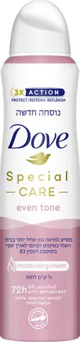 דאודורנט ספריי לאישה Dove Even Tone – בנפח 150 מ"ל