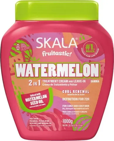 מסכה טיפולית וקרם לחות Skala Watermelon Hair Trmt Conditioner – בנפח 1000 מ"ל