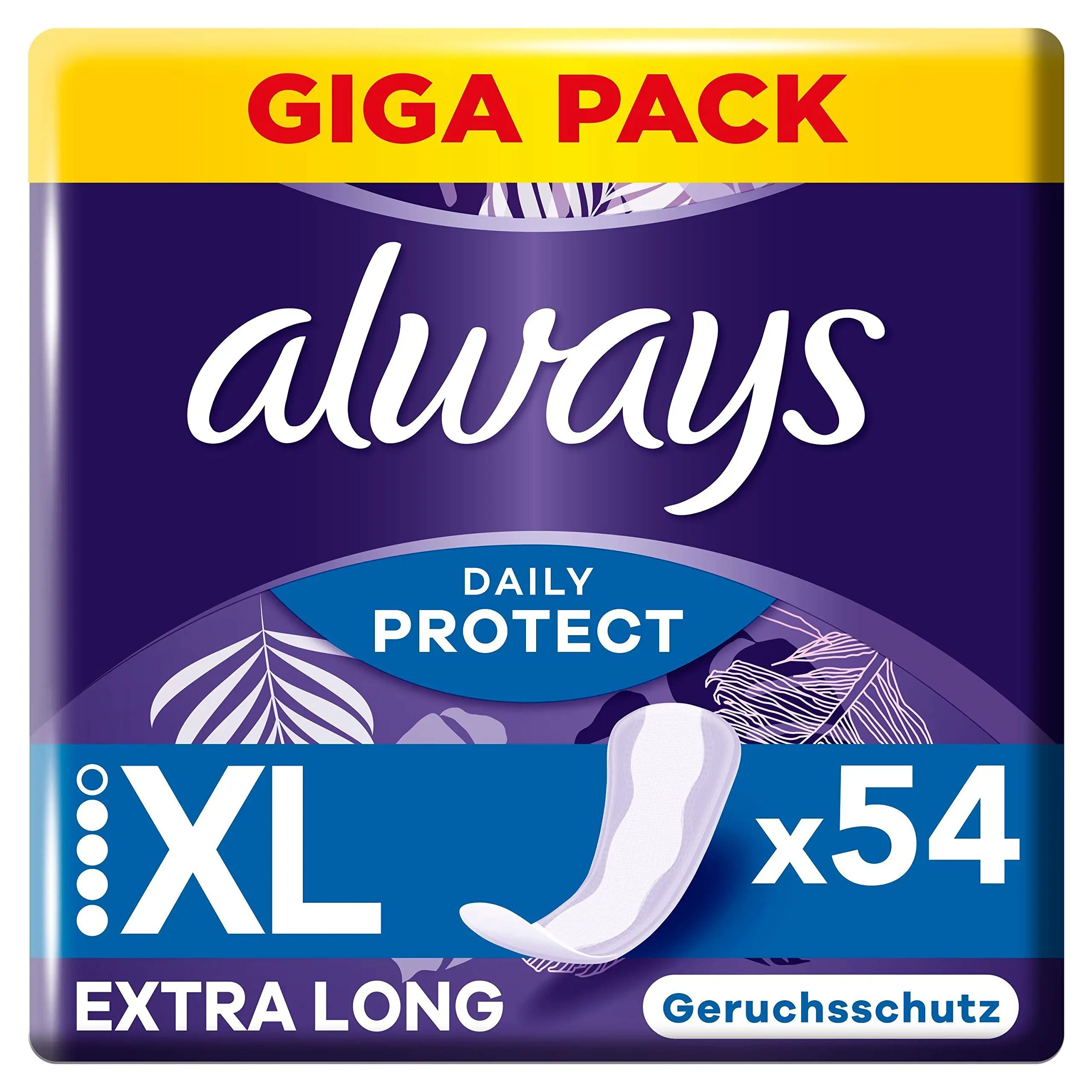 מגני תחתון Always Dailies Extra Long – בכמות של 54 יחידות