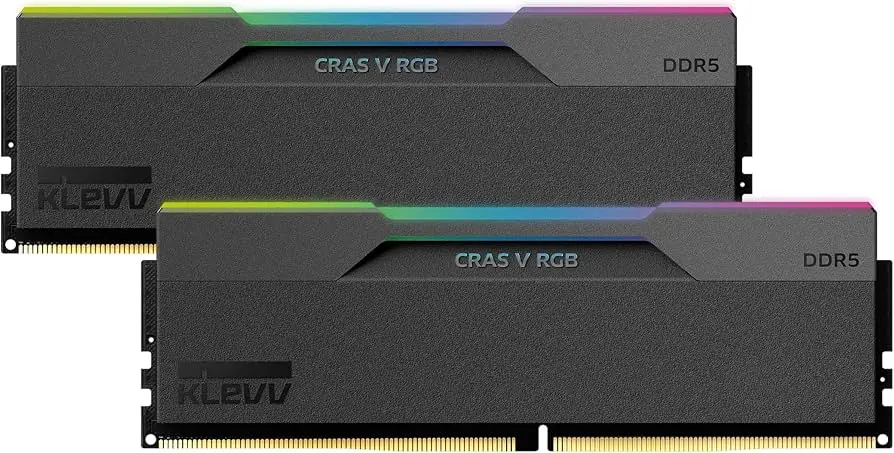 זיכרון למחשב נייח Klevv CRAS V RGB KD5AGUA80-60A300G 32GB 2×16 DDR5 6000MHz