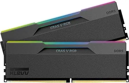 זיכרון למחשב נייח Klevv CRAS V RGB KD5AGUA80-64B300G 32GB 2×16 DDR5 6400MHz