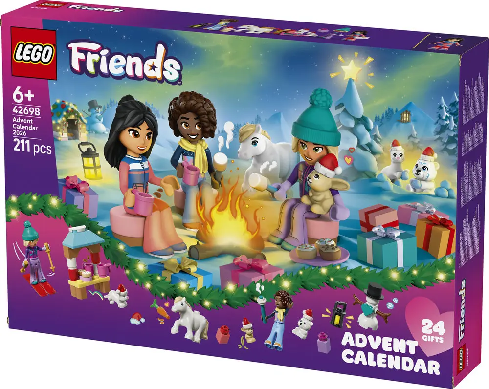 לוח הפתעות חגיגי 2026 Lego Friends 42698
