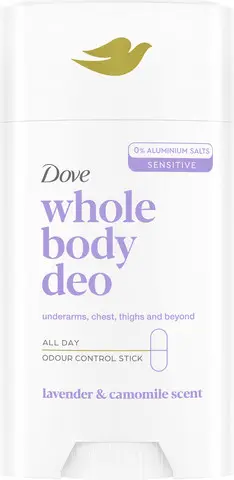 דאודורנט סטיק לאישה Dove Whole Body Deo Stick Lavender & Camomile – בנפח 75 מ"ל