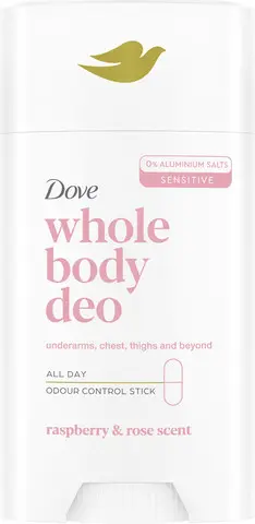 דאודורנט סטיק לאישה Dove Whole Body Raspberry & Rose – בנפח 75 מ"ל