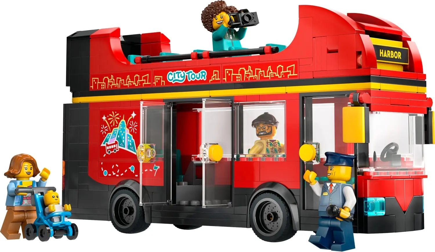 אוטובוס תיירות אדום דו קומתי Lego City 60407