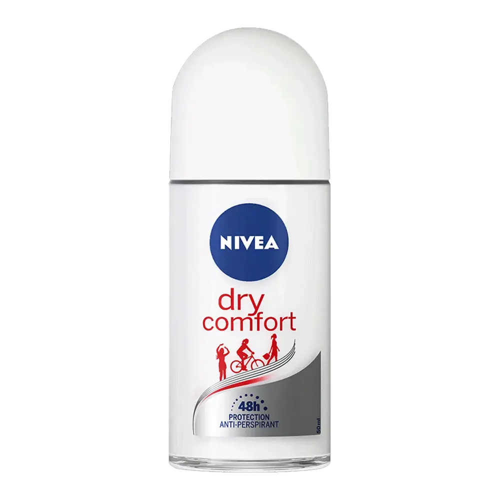 דאודורנט רול-און לאישה Nivea Dry Comfort 48h – בנפח 50 מ"ל