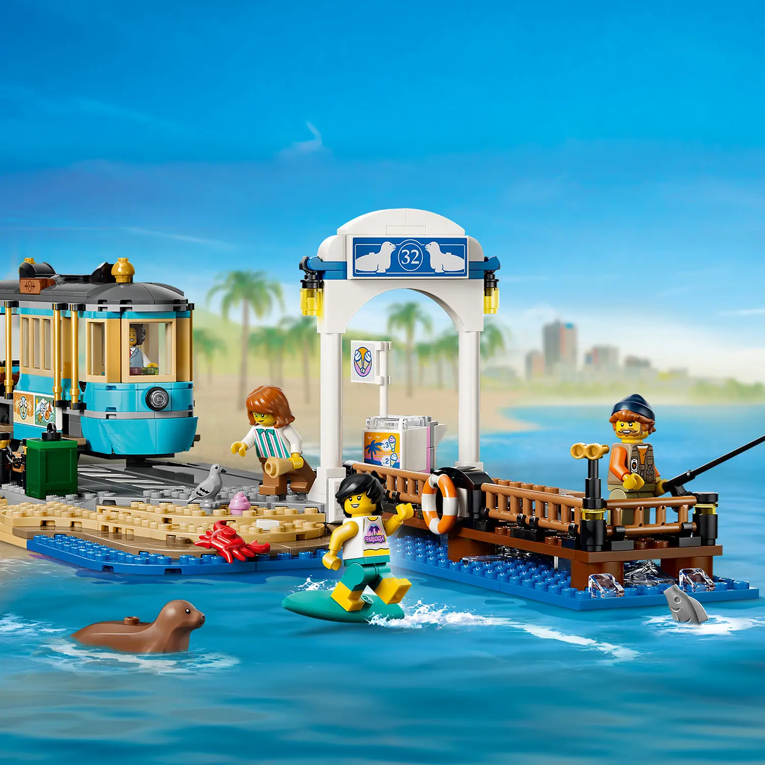 חשמלית רחוב קלאסית לחוף הים Lego City 60506