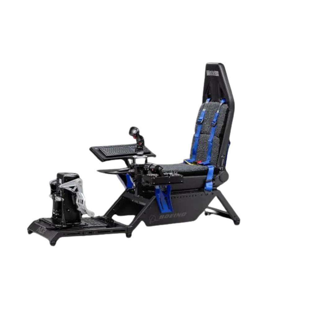 מעמד סימולטור טיסה Next Level Racing Flight Simulator Boeing Commercial Edition מבית Next Level Racing בצבע שחור/כחול