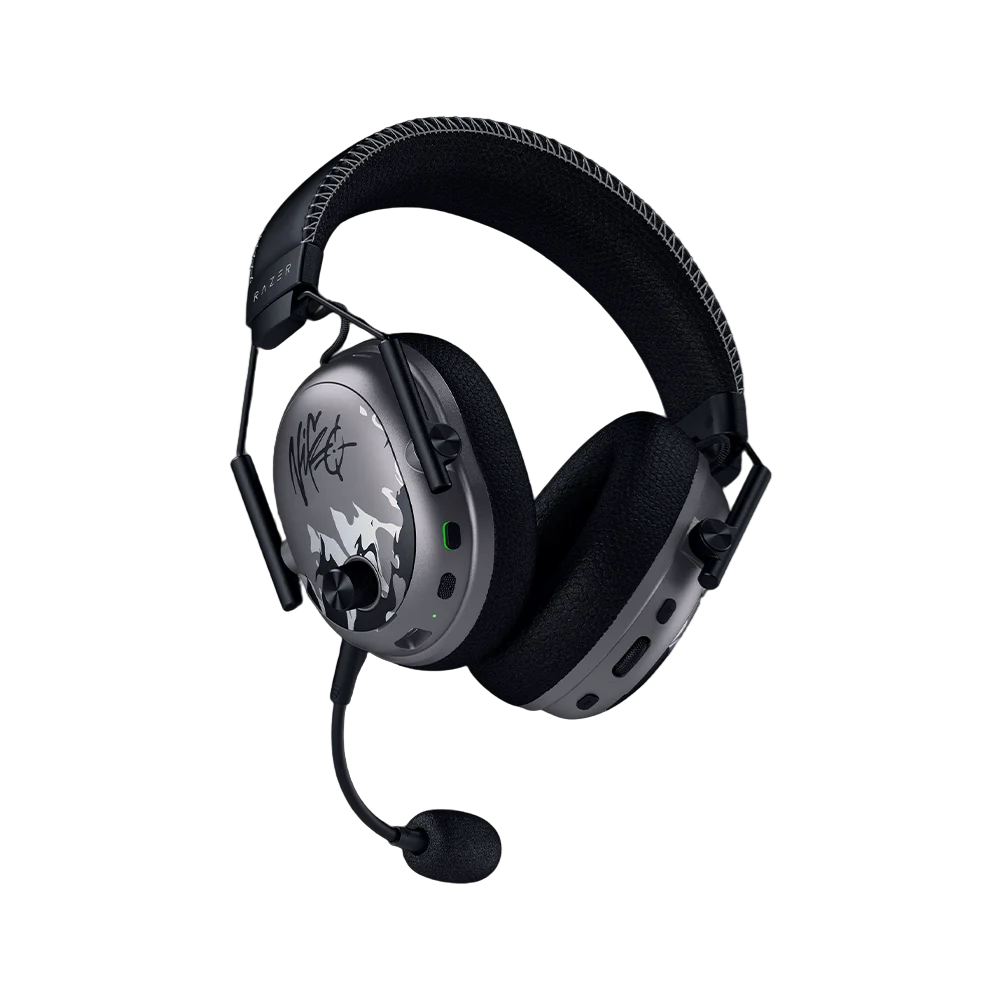 אוזניות גיימינג קשת Over-Ear אלחוטיות עם ביטול רעשים ומיקרופון Razer BlackShark V3 Pro NiKo Edition – צבע שחור