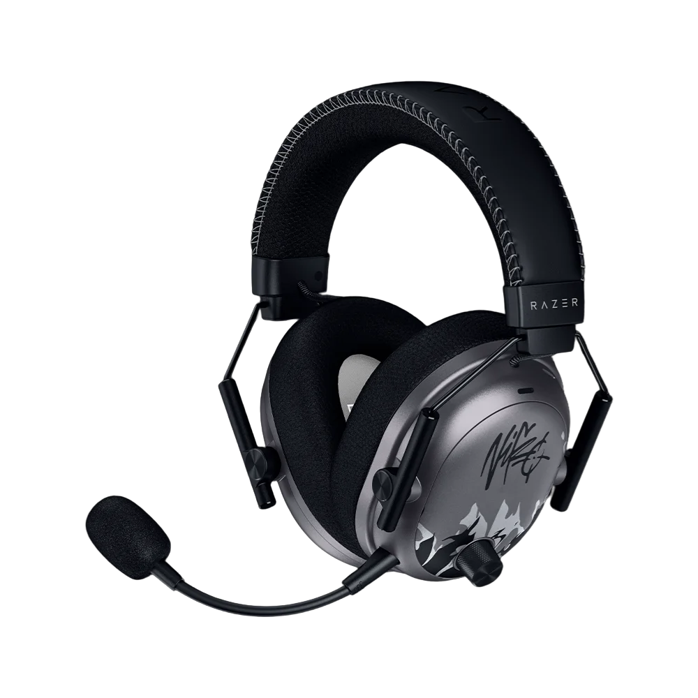 אוזניות גיימינג קשת Over-Ear אלחוטיות עם ביטול רעשים ומיקרופון Razer BlackShark V3 Pro NiKo Edition – צבע שחור