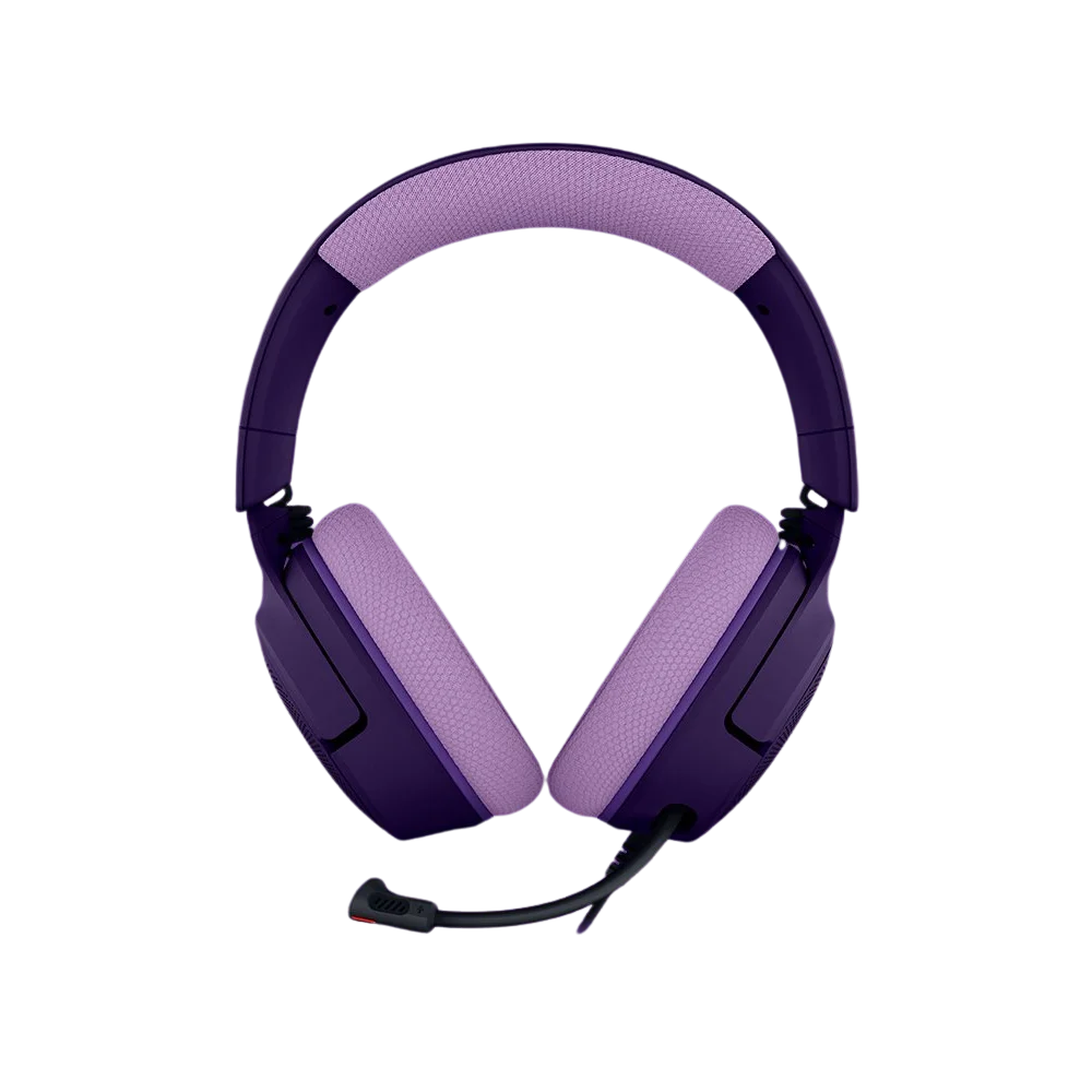 אוזניות גיימינג קשת Over-Ear חוטיות עם מיקרופון Razer Kraken V4 X Espeon & Umbreon Edition – צבע סגול ושחור