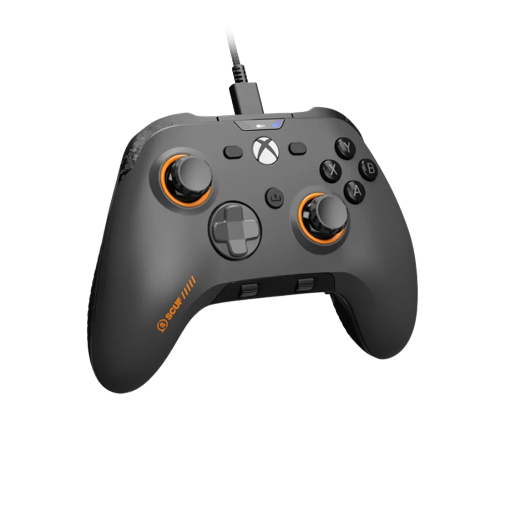 בקר משחק חוטי SCUF Valor Wired TMR ל-Xbox/PC בצבע אפור