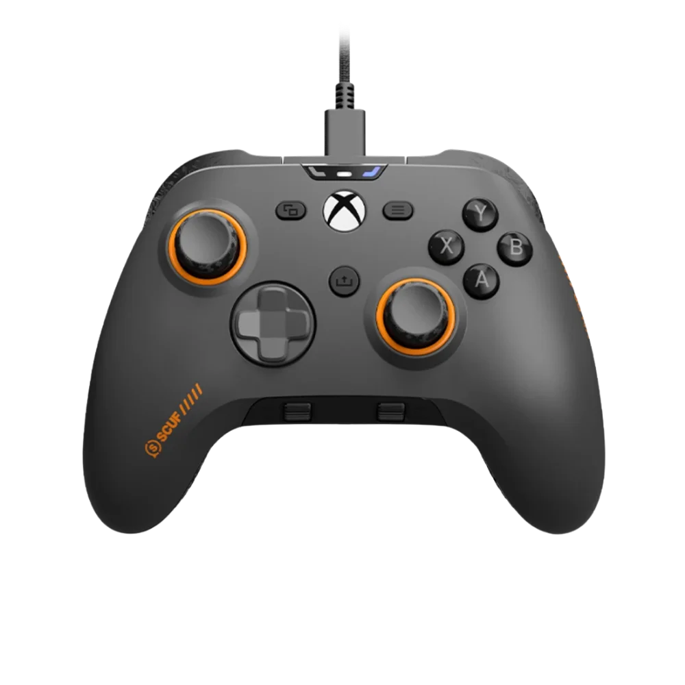 בקר משחק חוטי SCUF Valor Wired TMR ל-Xbox/PC בצבע אפור