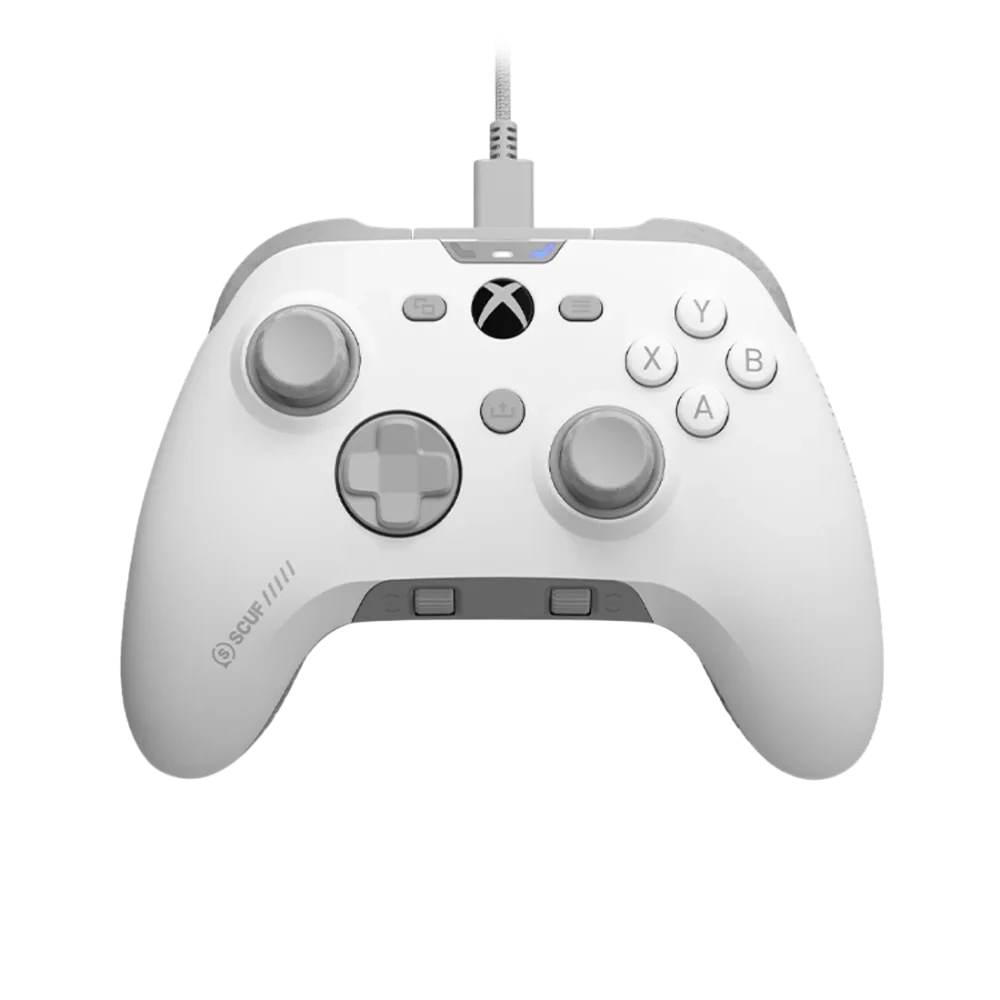 בקר משחק חוטי SCUF Valor Wired TMR ל-Xbox/PC בצבע לבן