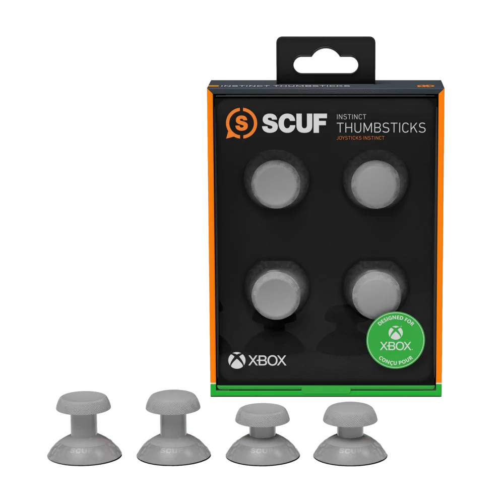 ערכת 4 ג'ויסטיקים Scuf Thumbsticks 4x For Instinct / Pro ל-Xbox/PC מבית Scuf בצבע אפור
