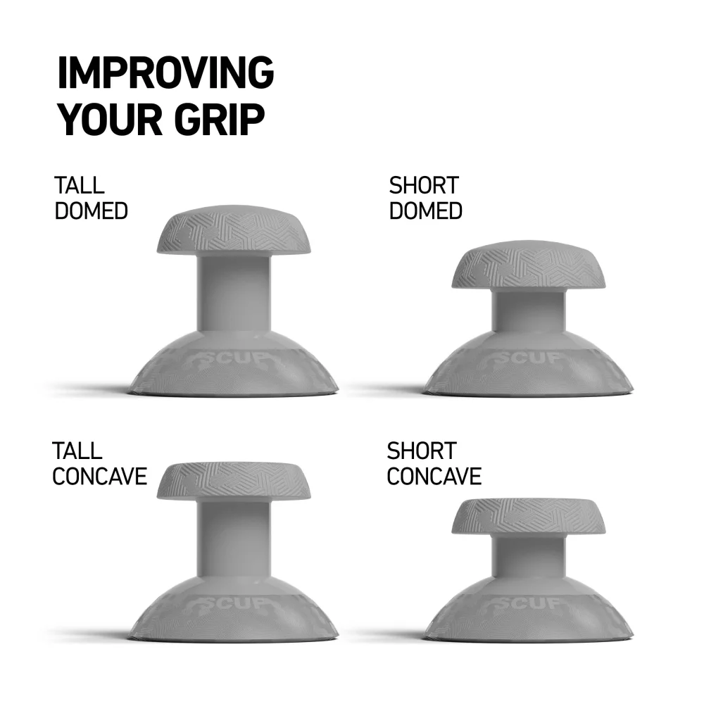 ערכת 4 ג'ויסטיקים Scuf Thumbsticks 4x For Instinct / Pro ל-Xbox/PC מבית Scuf בצבע אפור